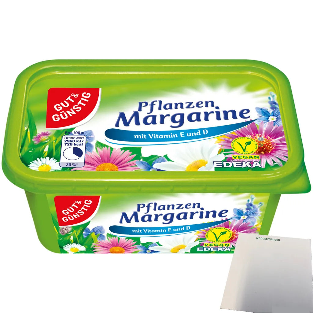 GUT&GÜNSTIG Pflanzenmargarine 500 g / GUT&GÜNSTIG Bitkisel Margarin 500 g