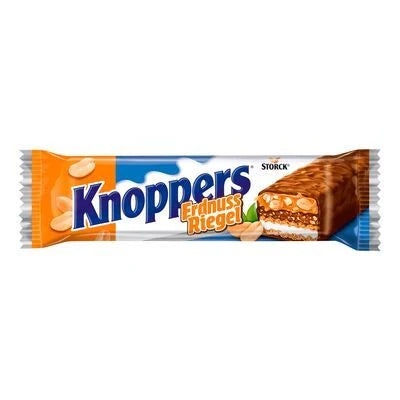 Knoppers Riegel Erdnuss Einzelriegel Waffel mit Erdnuss & Vollmilchschokolade 40 g