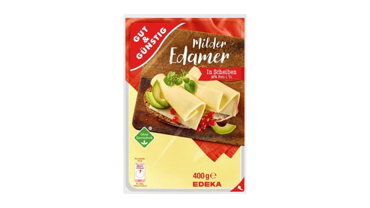 GUT&GÜNSTIG Edamer 40% in Scheiben 400 g / Dilimlenmiş Edam Peyniri %40 400 g