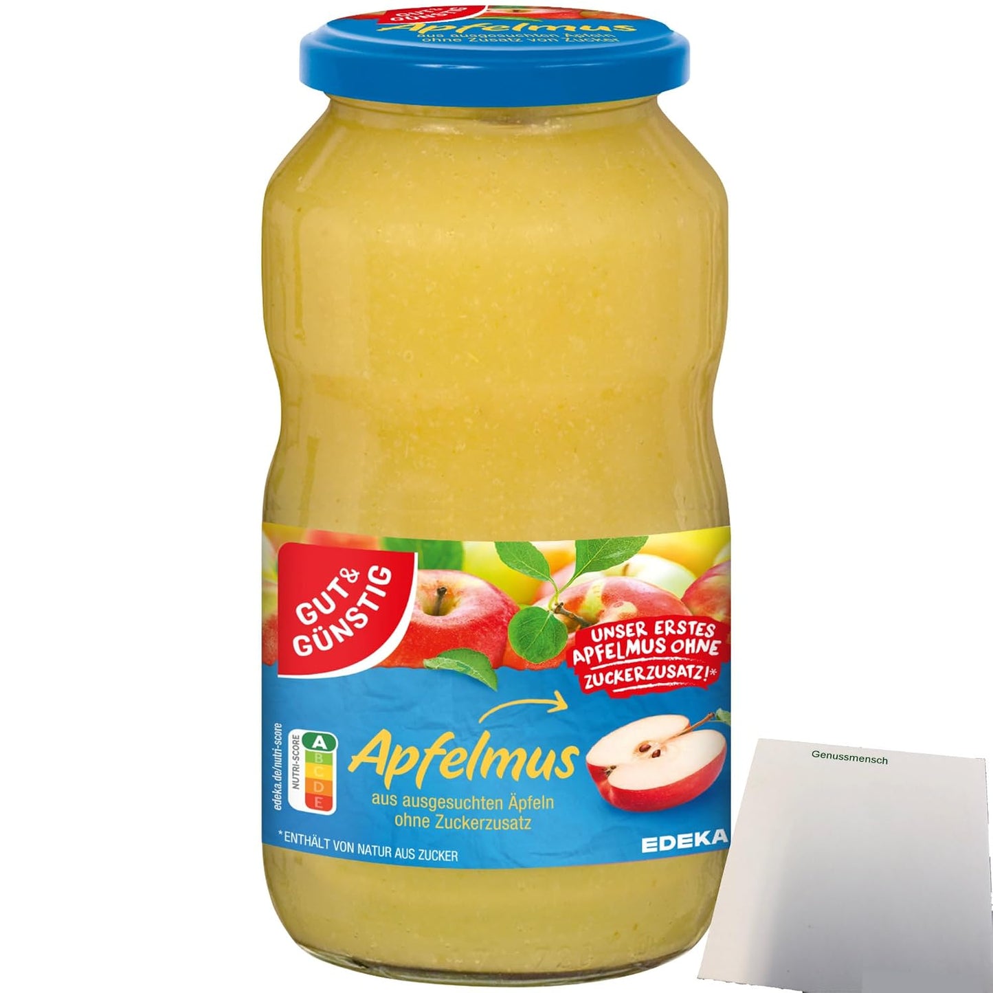 GUT&GÜNSTIG Apfelmus ohne Zuckerzusatz Natürlich & Zuckerfrei 710 g