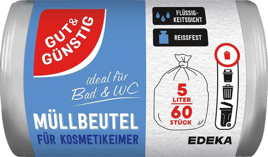 GUT&GÜNSTIG Kosmetikeimerbeutel 5 l 60 ST – Kozmetik Kova Torbası 5L 60 Adet