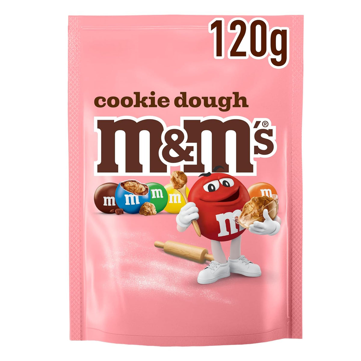 M&M's Cookie Dough Keksteig-Kern in Milchschokolade 120 g