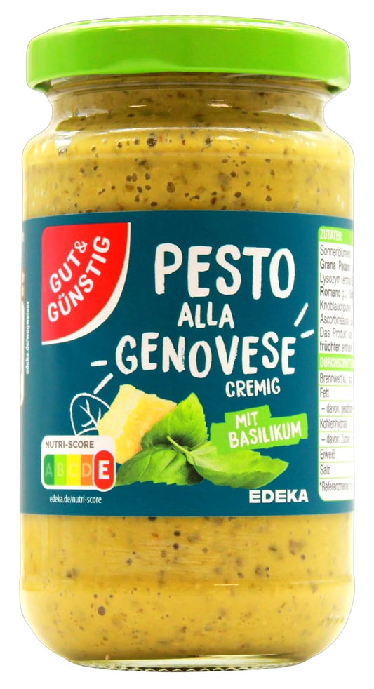 GUT&GUENSTIG Pesto alla Genovese 190 g / GUT&GUENSTIG Cenova Usulu Yesil Pesto Sosu 190 g