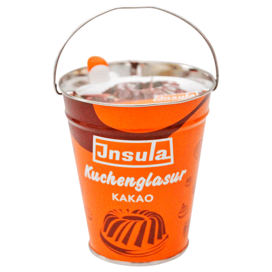 Insula Kakao Kuchenglasur Kakaohaltige Fettglasur zum Backen 150 g