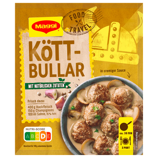 Maggi Fix Köttbullar Schwedische Hackbällchen Gewürzmischung 34 g