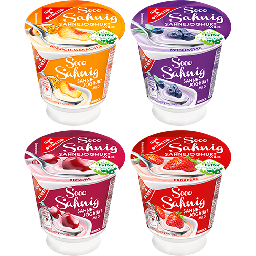 GUT&GÜNSTIG Sahnejoghurt mild sortiert 150 g / GUT&GÜNSTIG Hafif Kremalı Yoğurt Karışık Çeşit 150 g