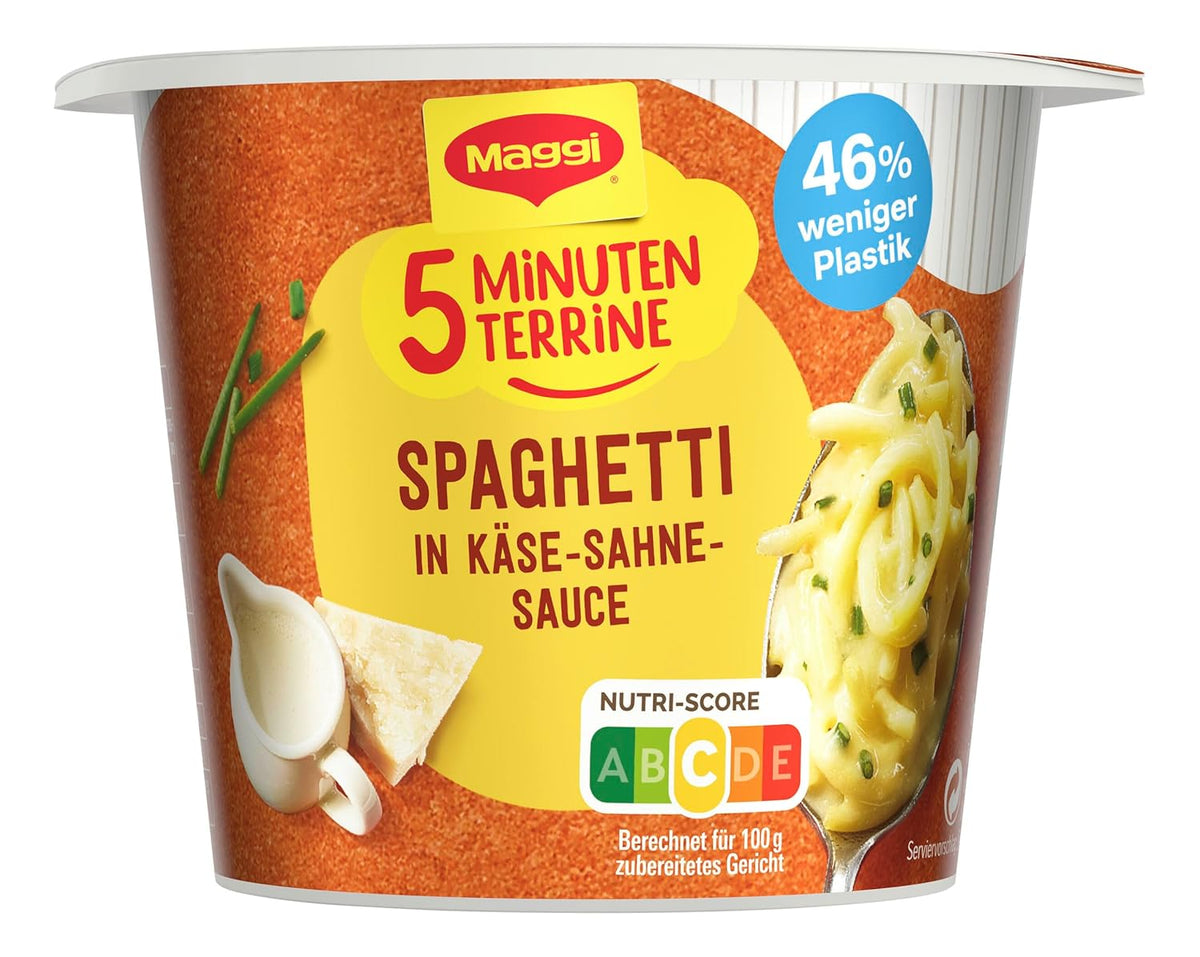 Maggi 5 Minuten Terrine Spaghetti Käse-Sahne-Sauce 62 g