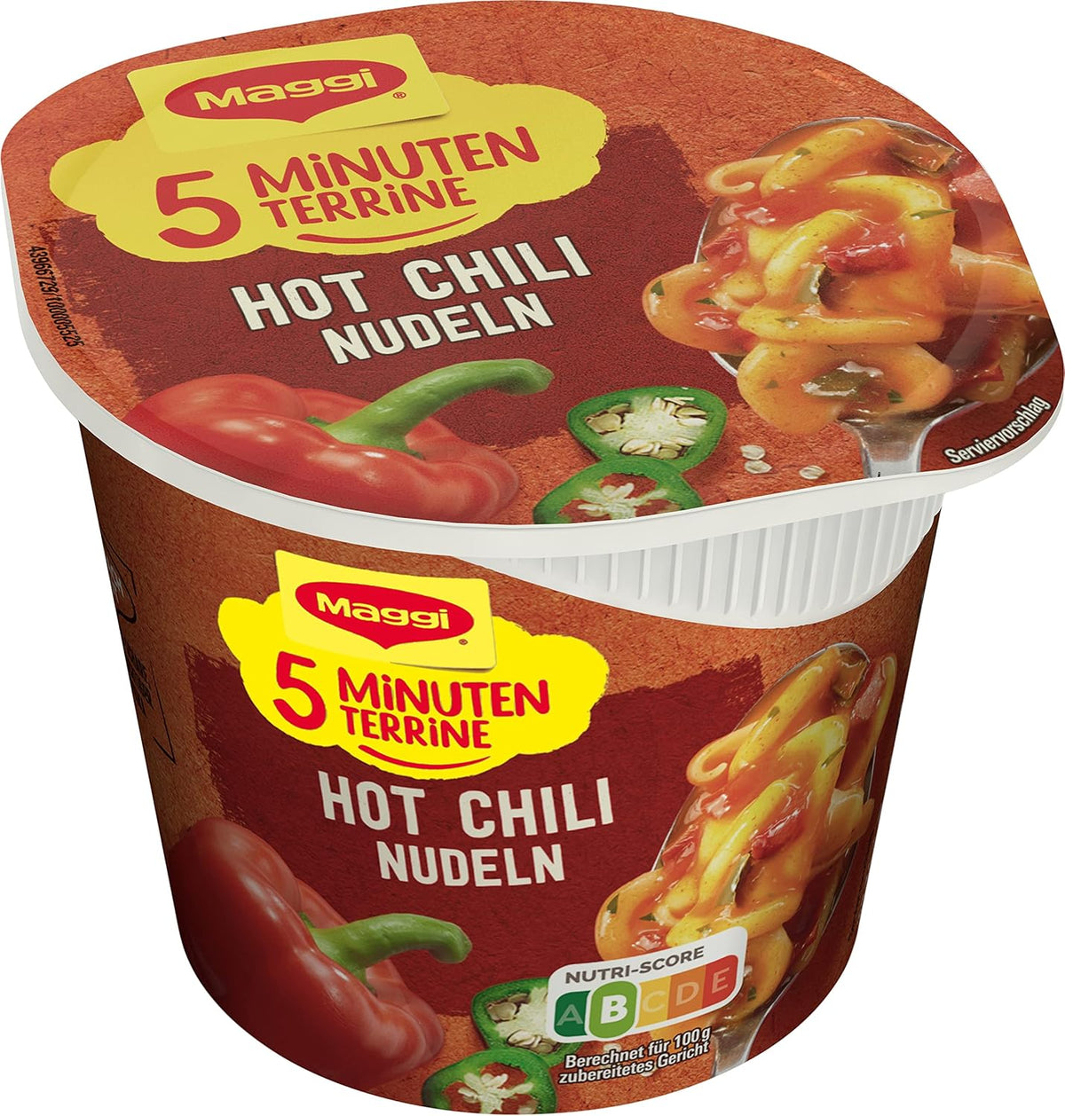 Maggi 5 Minuten Terrine Hot Chili Nudeln mit Jalapeño 59 g