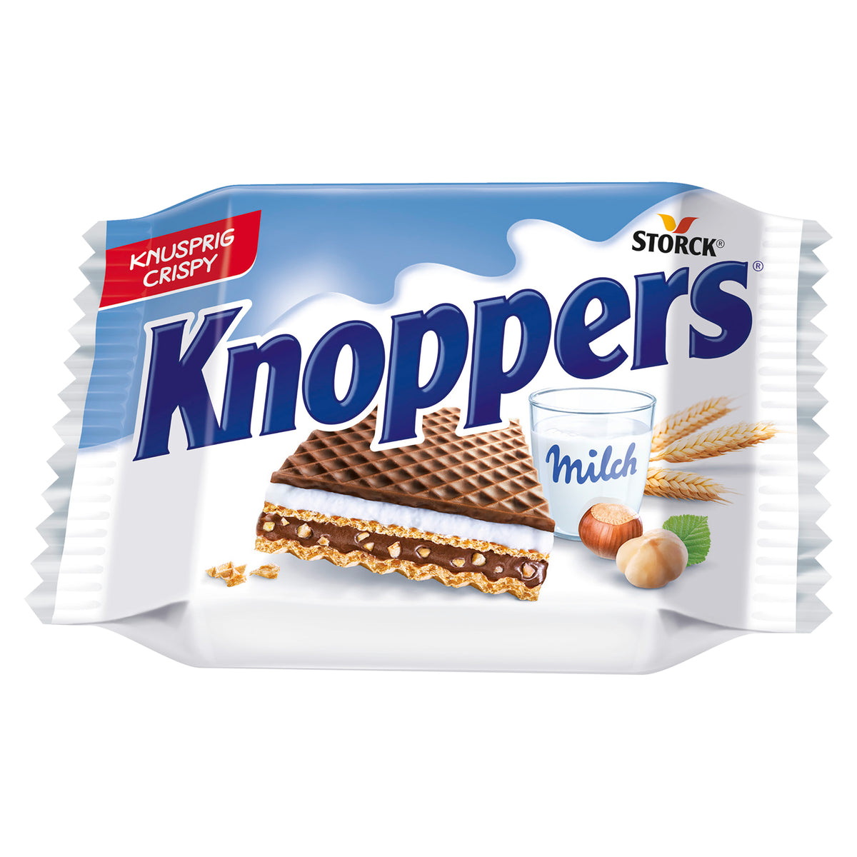 Knoppers Waffelschnitte Einzelportion Milch- & Nugatcreme 25 g
