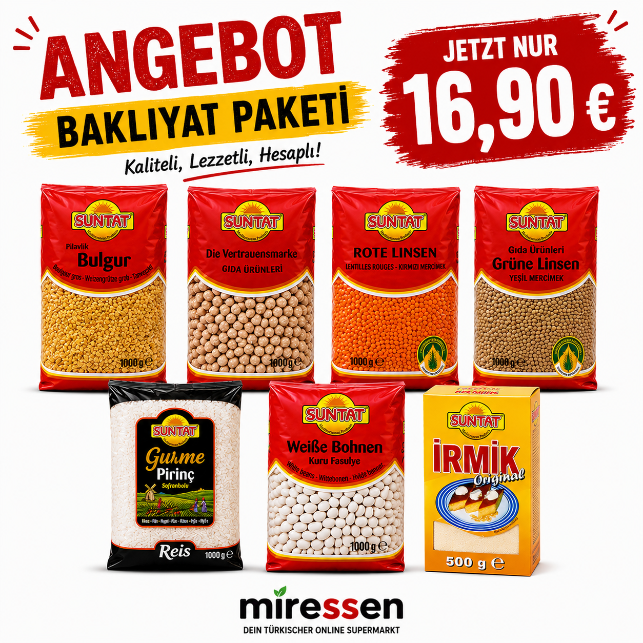 Angebot Bakliyat Paketi – Kaliteli, Lezzetli, Hesaplı!