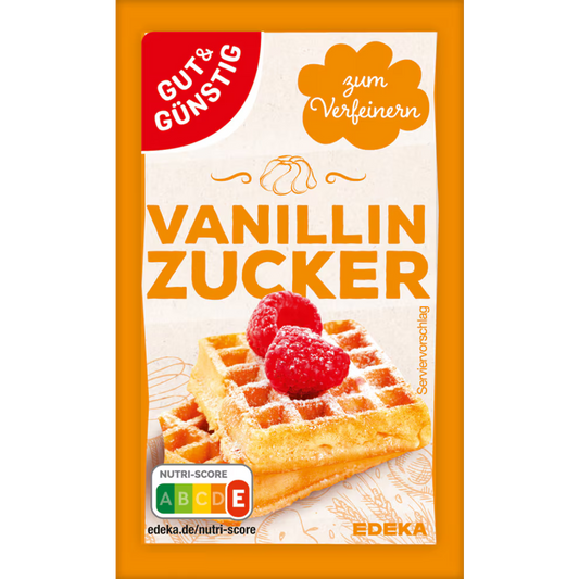 GUT&GÜNSTIG Vanilya Şekeri Fırın Malzemesi Porsiyonluk Paket 15 x 8 g