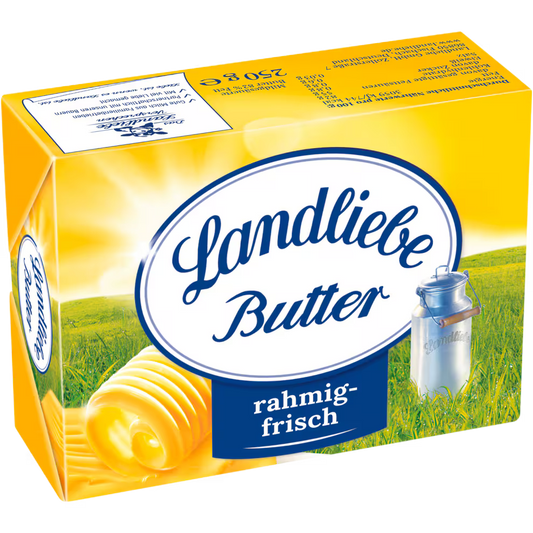 Landliebe Tafelbutter Mildgesäuert 82% Fett 250 g