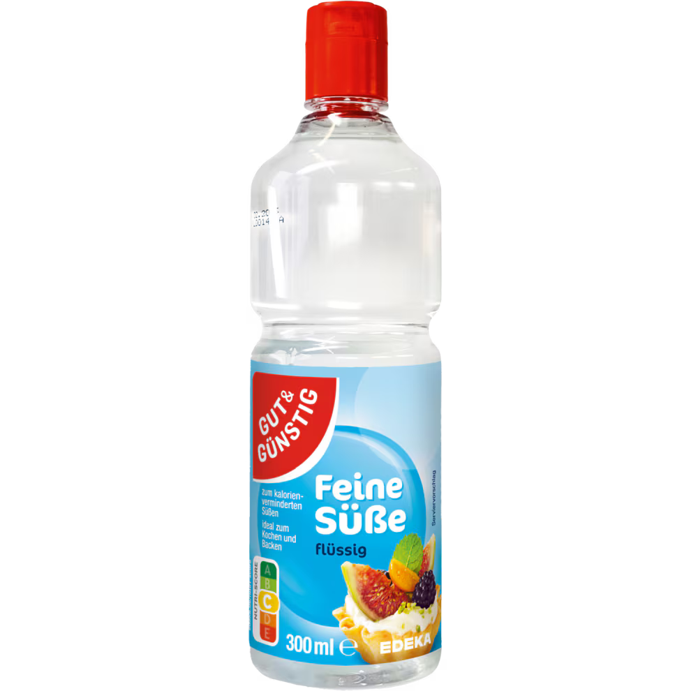 GUT&GÜNSTIG Süßstoff Flüssig Tafelssüße Cyclamat & Saccharin 300 ml