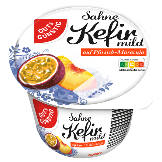 GUT&GÜNSTIG Sahnekefir Pfirsich-Maracuja 250 g / GUT&GÜNSTIG Şeftali-Çarkıfelek Meyveli Kremalı Kefir 250 g