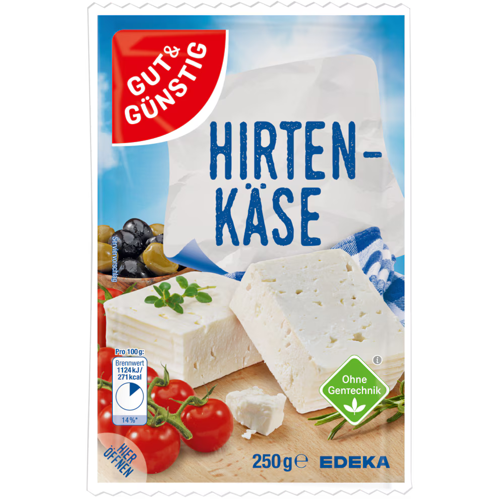 GUT&GÜNSTIG Hirtenkäse 45% 250 g / Çoban Peyniri %45 250 g