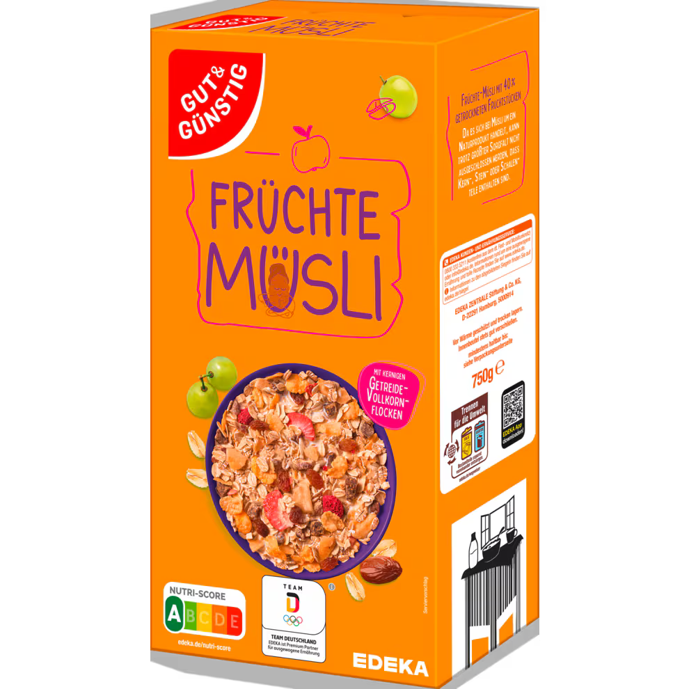 GUT&GÜNSTIG Früchte Müsli 750 g / Meyveli Müsli 750 g
