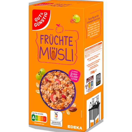 GUT&GÜNSTIG Früchte Müsli 750 g / Meyveli Müsli 750 g