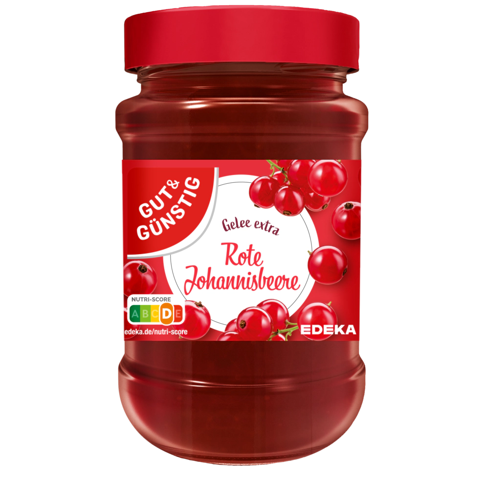 GUT&GÜNSTIG Rotes Johannisbeer Gelee extra 450 g / GUT&GÜNSTIG Kırmızı Frenk Üzümü Jölesi 450 g