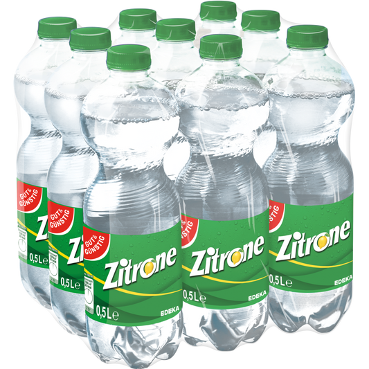 GUT&GÜNSTIG Zitronenlimonade Erfrischungsgetränk 9er Multipack 9 x 0,5 l DPG