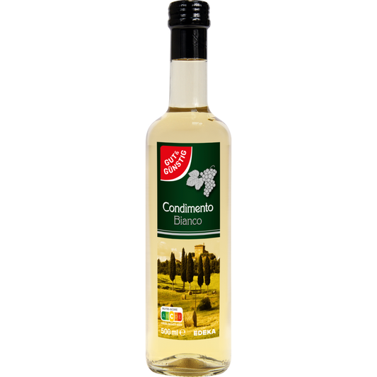 GUT&GÜNSTIG Condimento Bianco Beyaz Balsamik Sirke Özel Ürünü Şarap Sirkesi Üzüm Mustı 500 ml