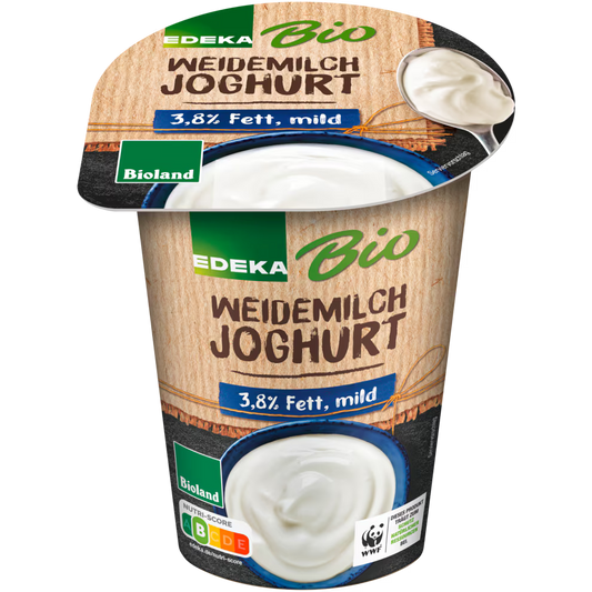 EDEKA Bio Weidemilch Joghurt mild 3,8% 500 g