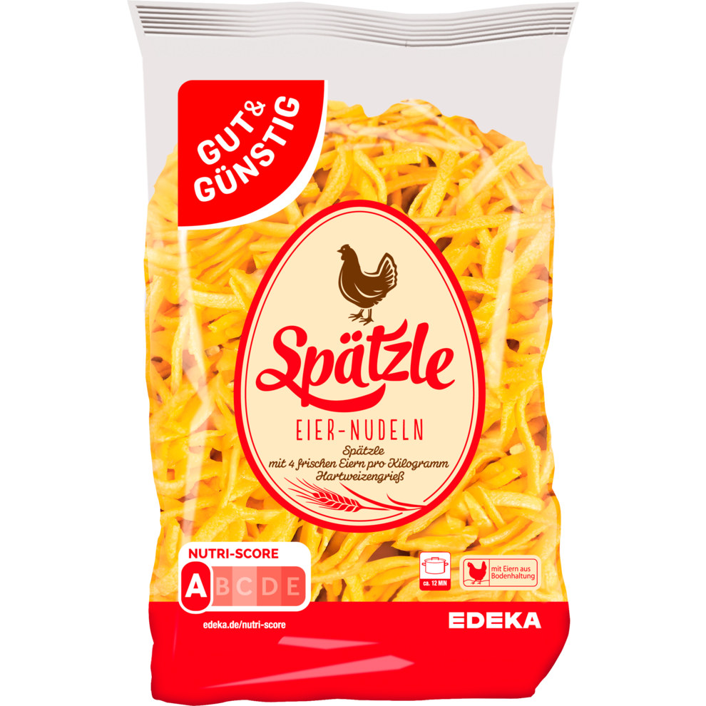 GUT&GÜNSTIG Eierspätzle 500 g / Yumurtalı Spätzle 500 g