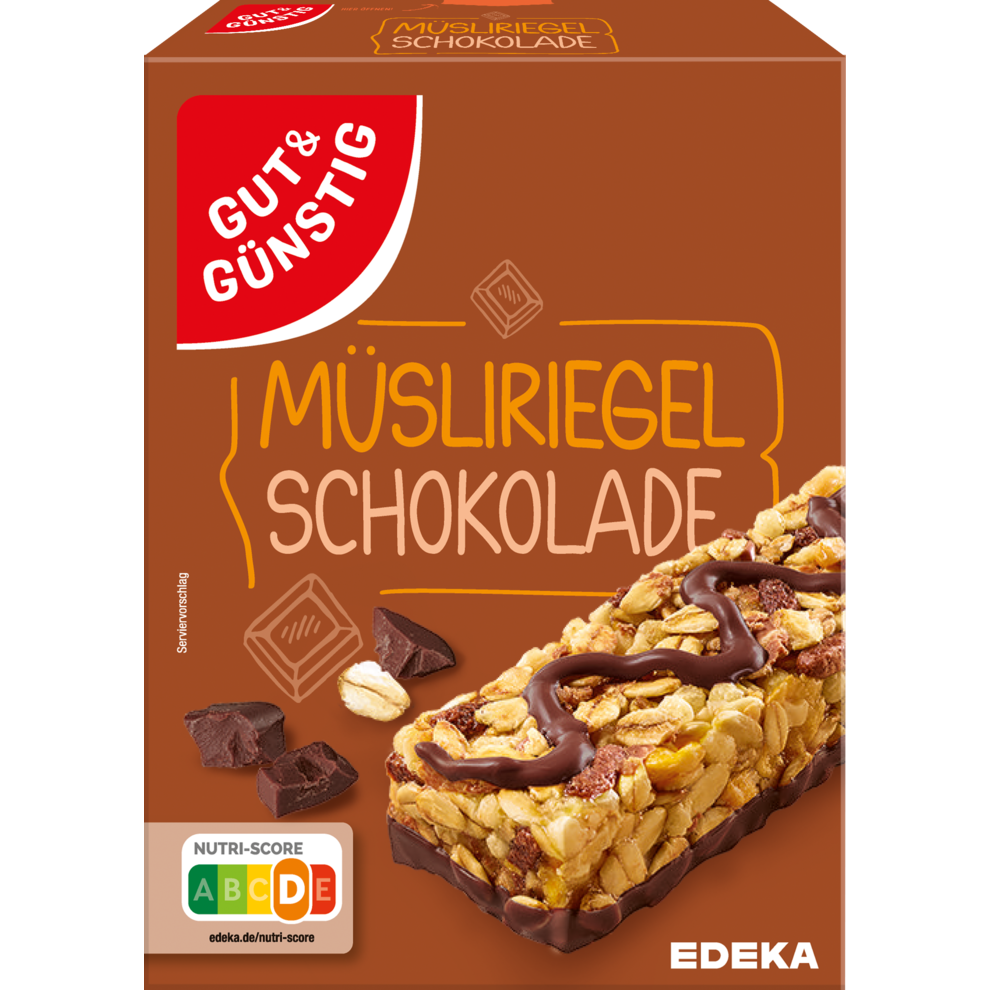 GUT&GÜNSTIG Müsliriegel Schoko 8x25 g / Müsli Bar Çikolatalı 8x25 g