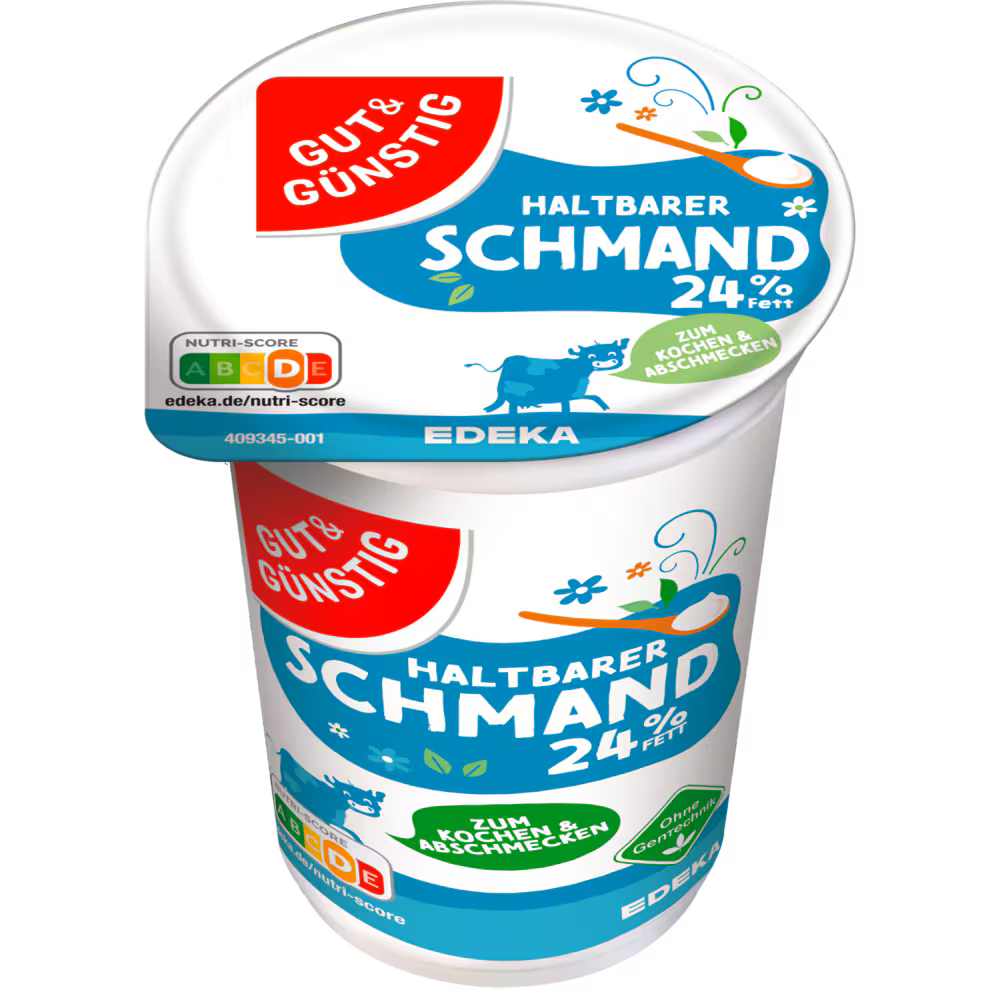 GUT&GÜNSTIG Haltbarer Schmand 24% 200 g / Uzun Ömürlü Eksi Krema %24 200 g