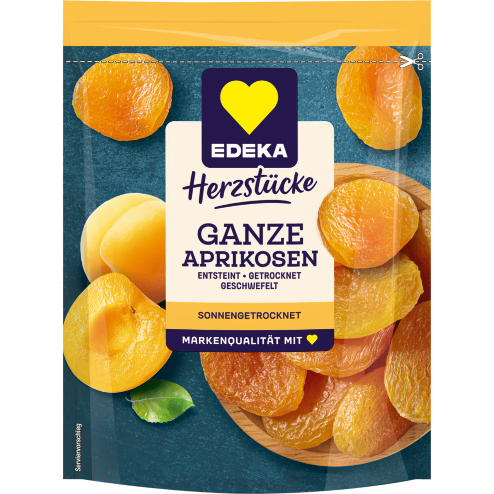 EDEKA Herzstücke Aprikosen ganz entsteint getrocknet 200 g