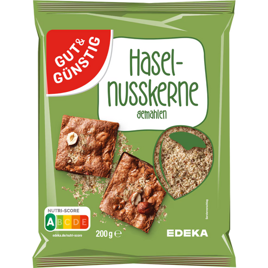 GUT&GÜNSTIG Haselnusskerne gemahlen 200 g / Öğütülmüş Fındık İçi 200 g