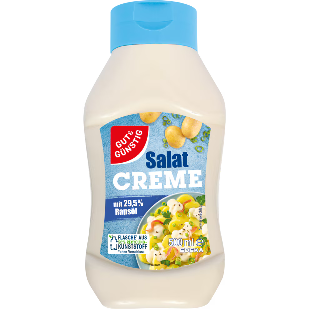 GUT&GÜNSTIG Salatcreme 29,5% 500 ml / GUT&GÜNSTIG Kolza Yağlı Salata Kreması %29,5 500 ml