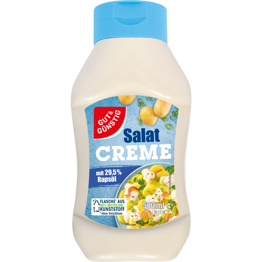 GUT&GÜNSTIG Salatcreme 29,5% 500 ml / GUT&GÜNSTIG Kolza Yağlı Salata Kreması %29,5 500 ml