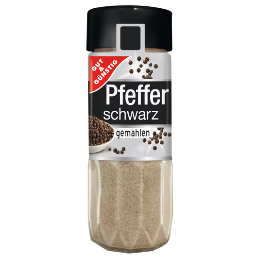 GUT&GÜNSTIG Pfeffer schwarz gemahlen 50 g / GUT&GÜNSTIG Öğütülmüş Karabiber 50 g