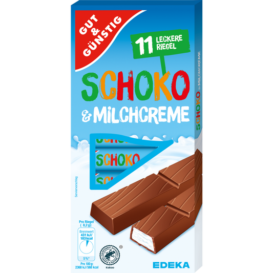 GUT&GÜNSTIG Çikolatalı Süt Barı Tam Sütlü Çikolata %50 Süt Kremalı 200 g