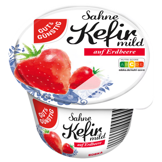 GUT&GÜNSTIG Sahnekefir Erdbeere 250 g / GUT&GÜNSTIG Çilekli Kremalı Kefir 250 g