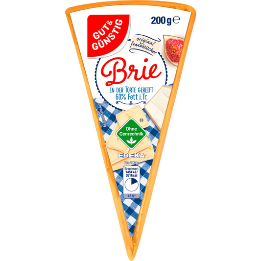 GUT&GÜNSTIG Brie French Soft Cheese 60% Fat in Dry Matter 200 g