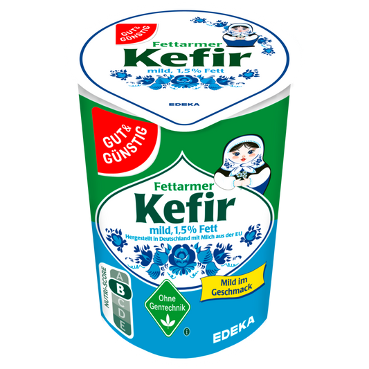 GUT&GÜNSTIG Kefir mild 1,5% 500 g / Hafif Kefir %1,5 Yağ 500 g