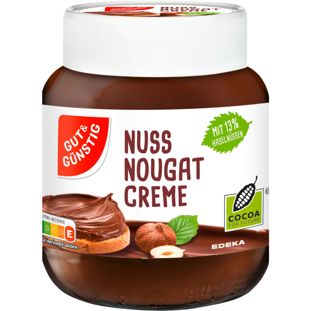 GUT&GÜNSTIG Nuss Nougat 125 g / GUT&GÜNSTIG Dilimlenebilir Fındıklı Nuga 125 g