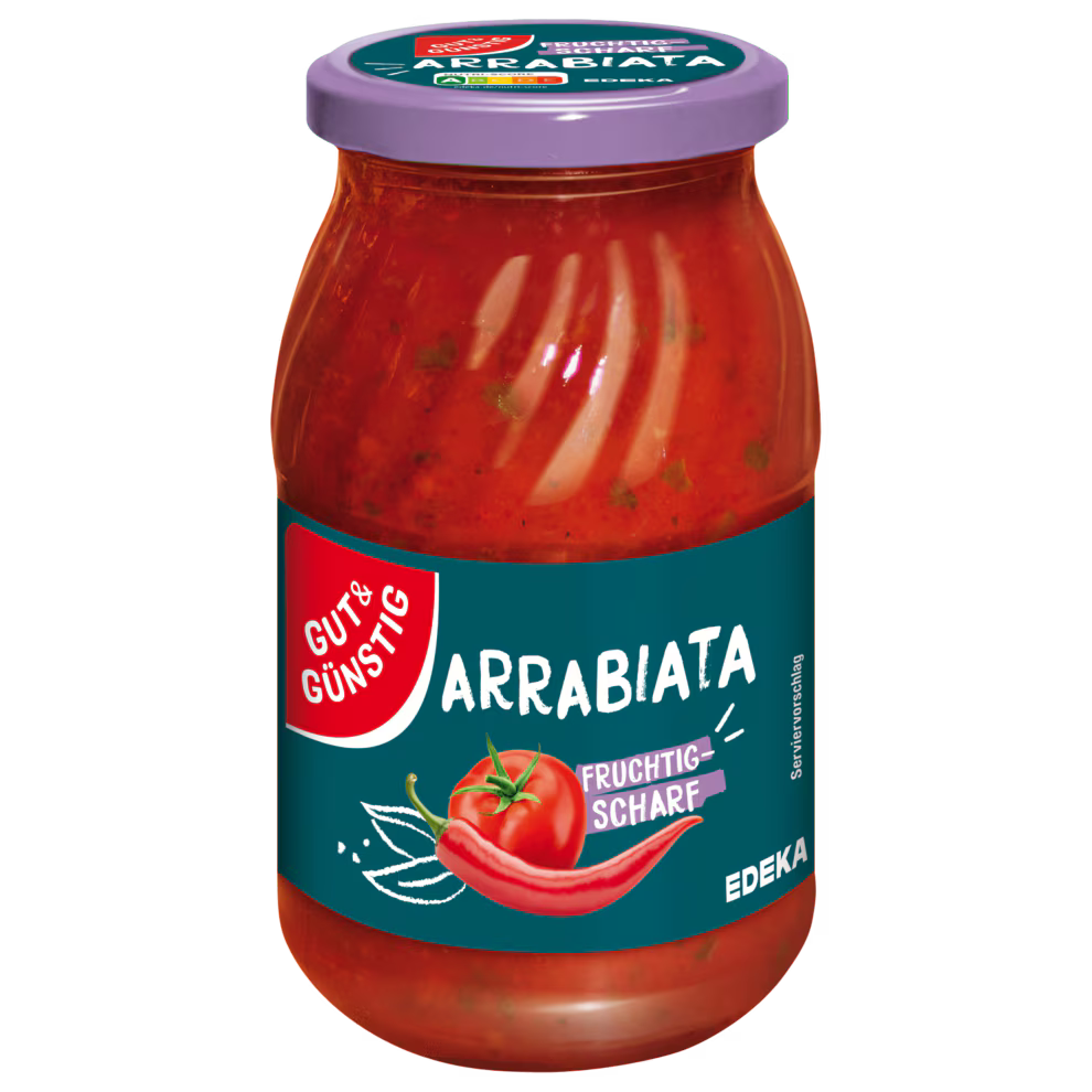 GUT&GUENSTIG Nudelsauce Arrabbiata 400 ml / GUT&GUENSTIG Acili Makarna Sosu 400 ml