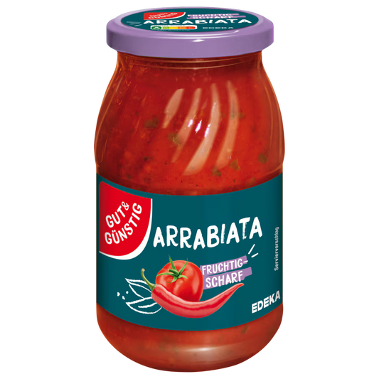 GUT&GUENSTIG Nudelsauce Arrabbiata 400 ml / GUT&GUENSTIG Acili Makarna Sosu 400 ml