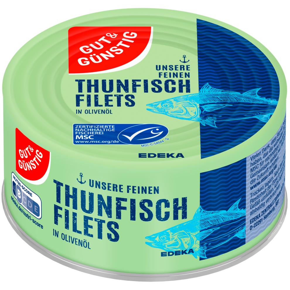 GUT&GÜNSTIG Thunfisch Filets in Olivenöl – MSC zertifiziert