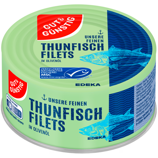 GUT&GÜNSTIG Thunfisch Filets in Olivenöl – MSC zertifiziert