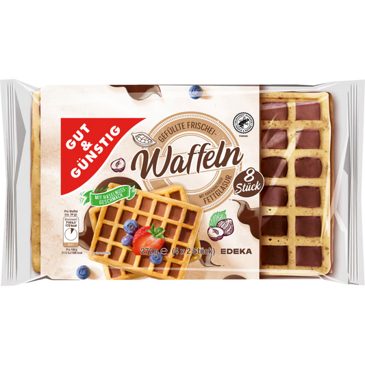 GUT&GÜNSTIG Frischei-Waffeln gefüllt 272 g