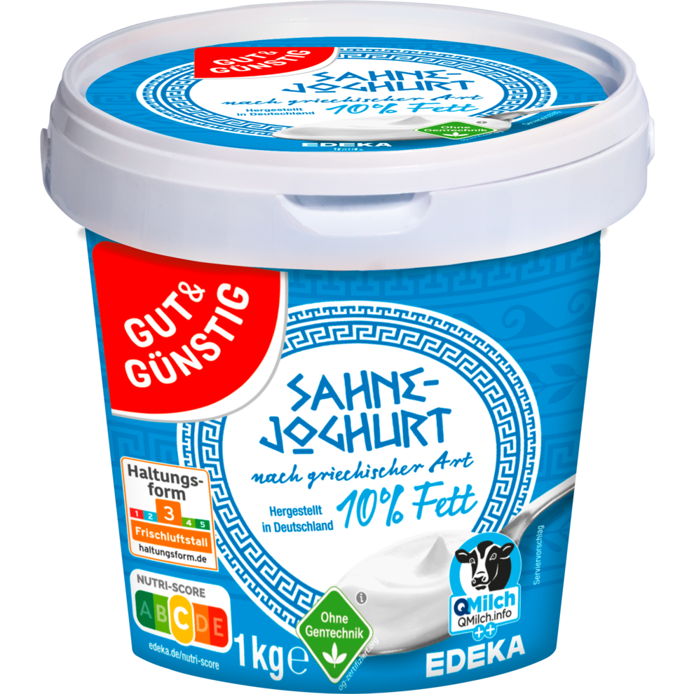 GUT&GÜNSTIG Sahnejoghurt griech.Art 10% 1 kg / GUT&GÜNSTIG Sahnejoghurt griech.Art 10% 1 kg (Yoğurt/kefir)