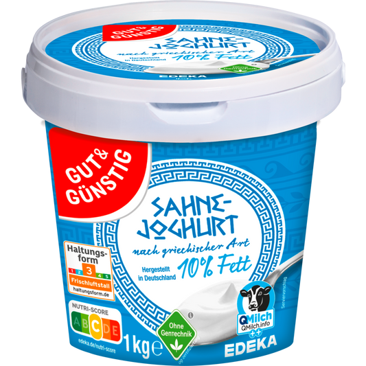GUT&GÜNSTIG Yunan Tarzı Kremalı Yoğurt %10 1 kg / GUT&GÜNSTIG Yunan Tarzı Kremalı Yoğurt %10 1 kg (Yoğurt/kefir)