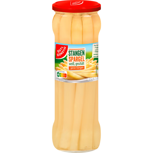 GUT&GÜNSTIG Konserve Beyaz Soyulmuş Kuşkonmaz 330 g