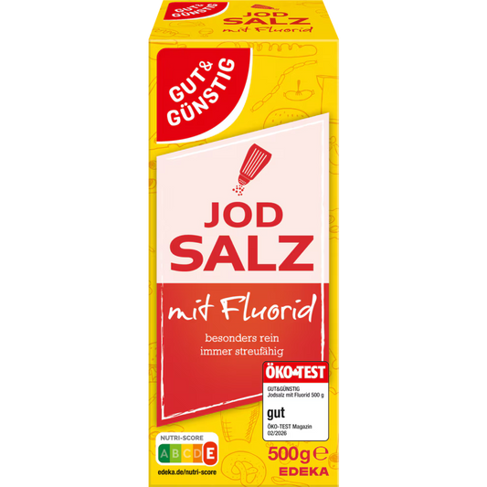 GUT&GÜNSTIG Jodsalz mit Fluorid 500 g / GUT&GÜNSTIG Flörlü İyotlu Tuz 500 g