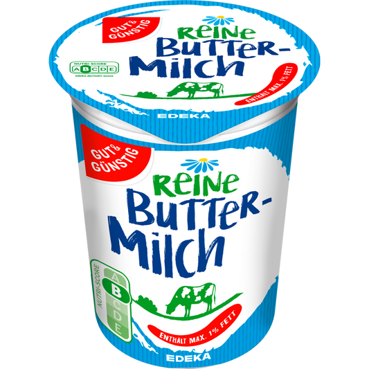 GUT&GÜNSTIG Reine Buttermilch 500 g / GUT&GÜNSTIG Saf Yayık Ayranı 500 g