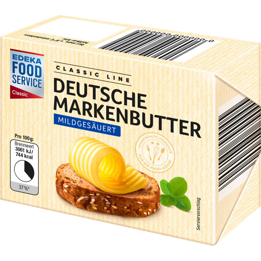 EDEKA Foodservice Classic Markenbutter mildgesäuert 82% 250 g