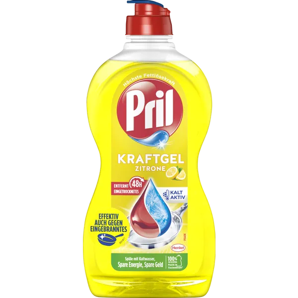 Pril Kraft-Gel Zitrone 450 ml - Limonlu Guclu Jel El Bulasik Deterjani 450 ml